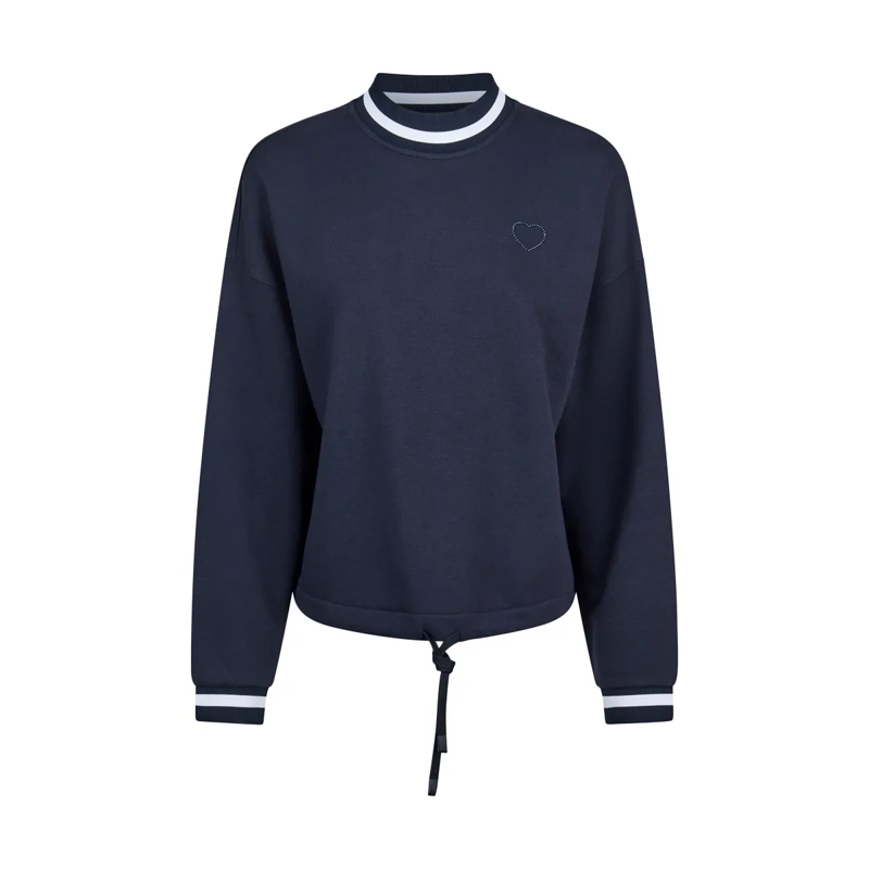 Marc Aurel Bluse Sweatshirt blau