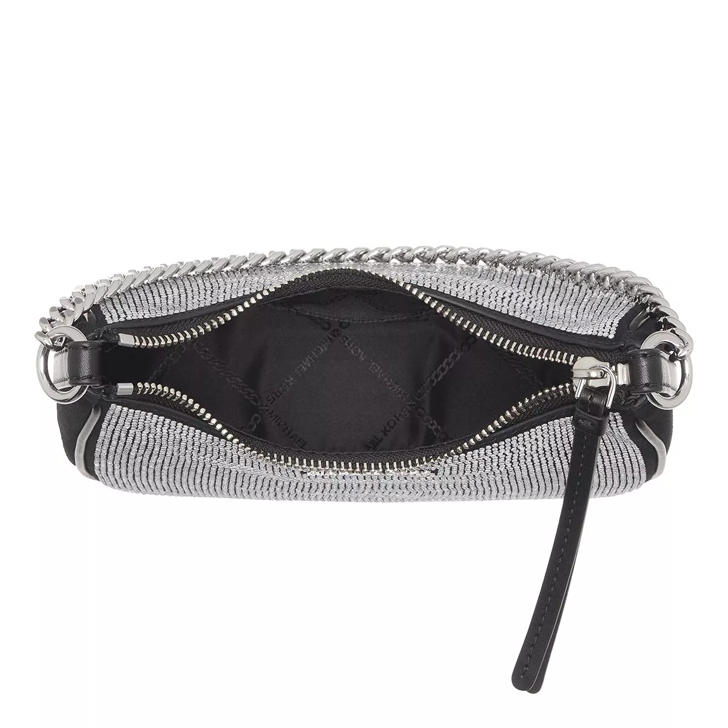 Michael kors black on sale purse with silver chain