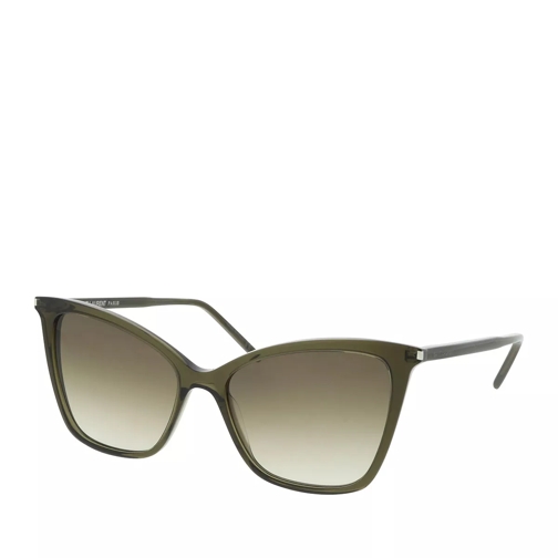 Saint Laurent SL 384-004 55 Sunglass WOMAN ACETATE Green Sunglasses