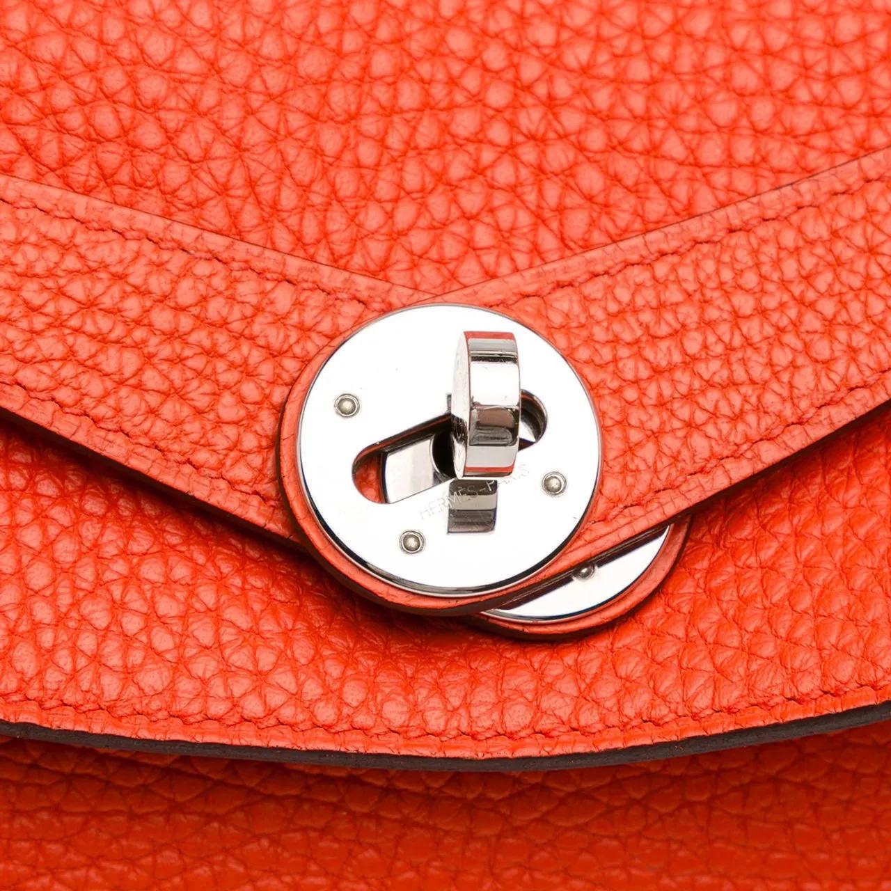 Hermès Hobo bags 2015 Clemence Lindy 34 in oranje