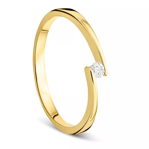 BELORO 9KT (375) Ring Yellow Gold Bague diamant