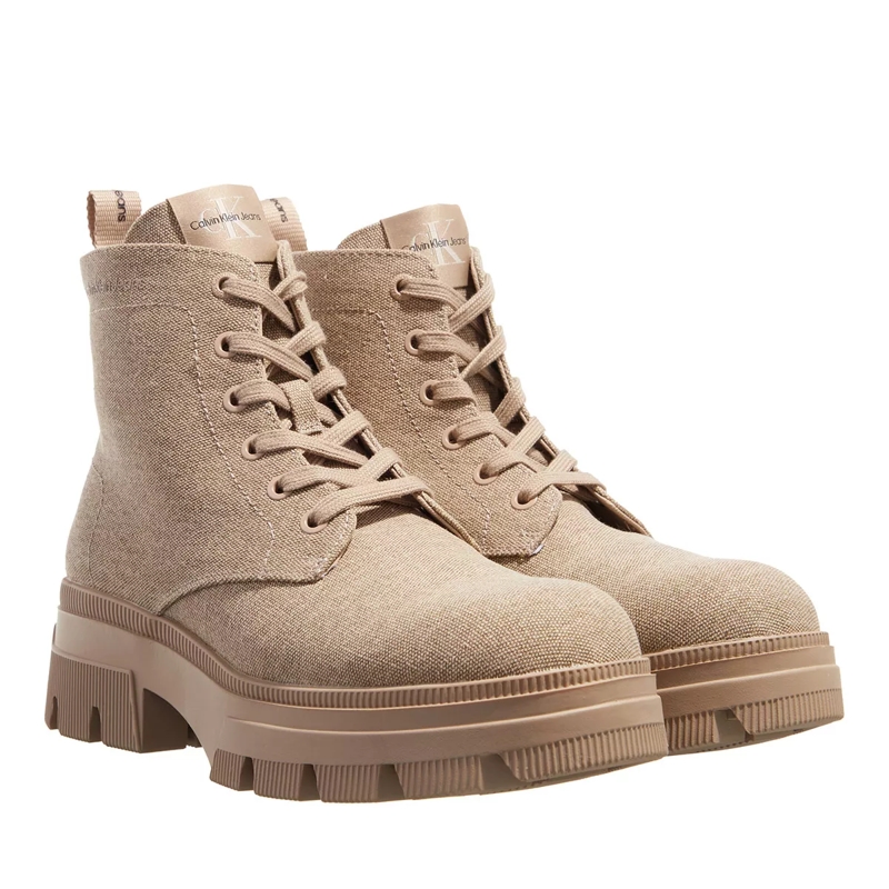 Calvin Klein Schnürstiefel Chunky Combat Laceup Boot Co Travertine