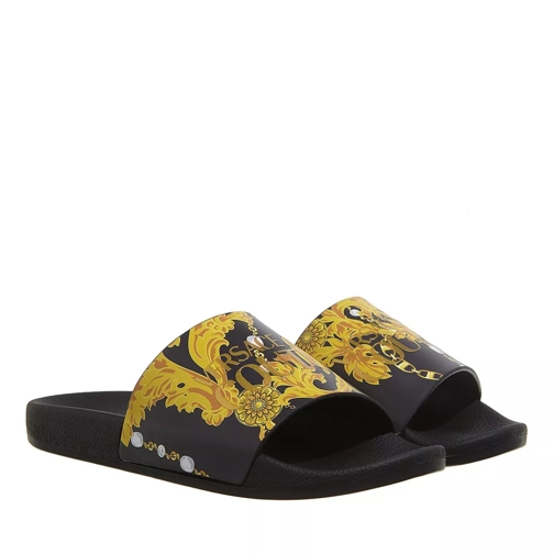 Versace Jeans Couture Fondo Shelly  Black/Gold Slide