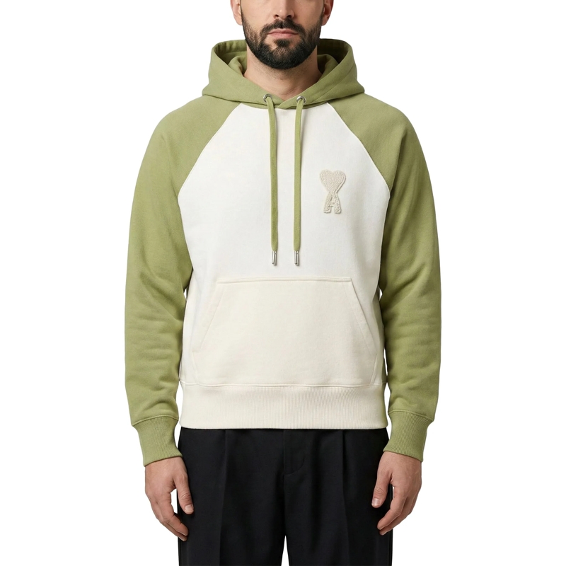 AMI Paris  Hoodie mit Logo grün(Image 2)