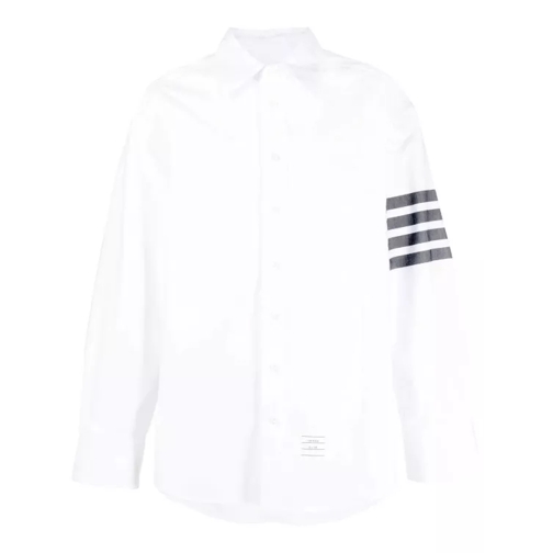 Thom Browne White 4-Bar Shirt White 
