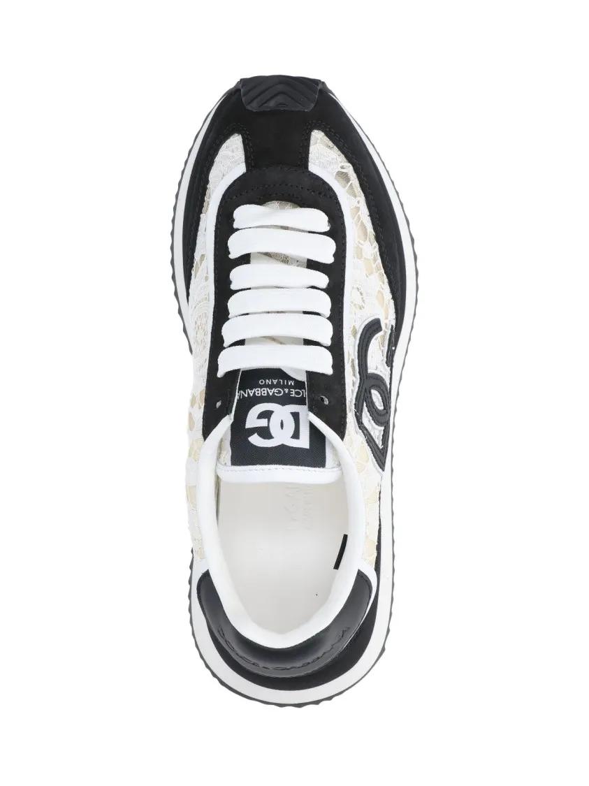Thumbnail - Dolce&Gabbana Low-Top Sneaker - Cushion Sneakers – Black - Gr. 36,5 (EU) - in Schwarz - für Damen
