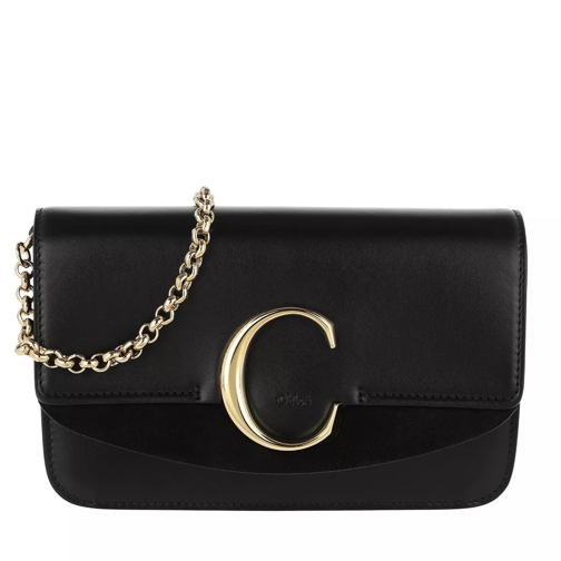 Chloé C Clutch With Chain Black Crossbody Bag