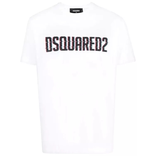 Dsquared2 Logo-Print Short-Sleeve T-Shirt White 
