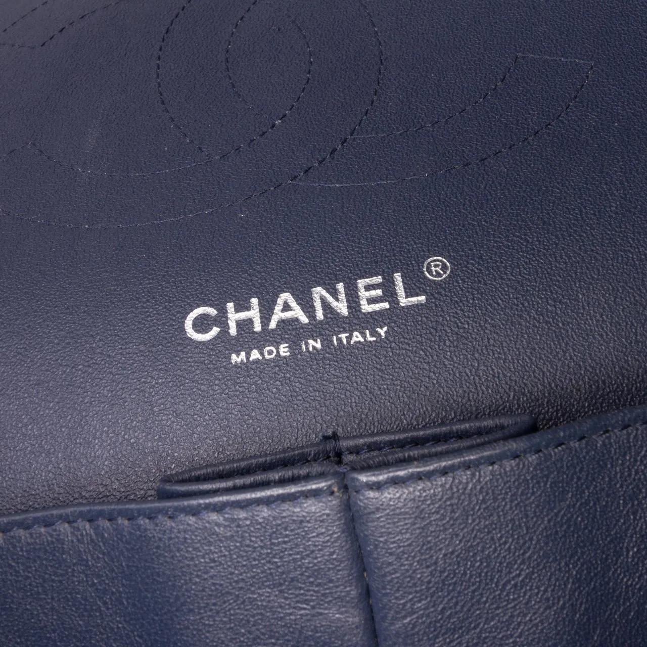 Thumbnail - Chanel Hobo Bags - Jumbo Classic Chevron Patent Double Flap - Gr. unisize - in Blau - für Damen