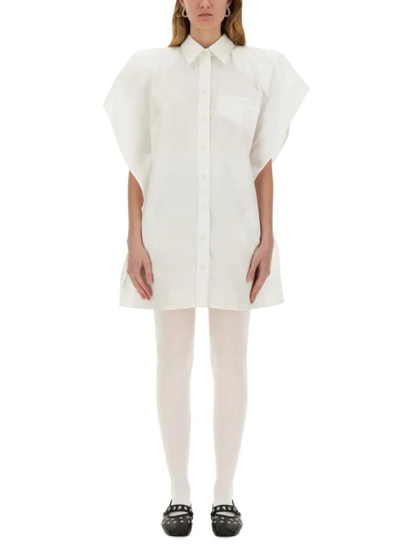 Thumbnail - Stella McCartney - Poplin Dress - Größe 42 - weiß