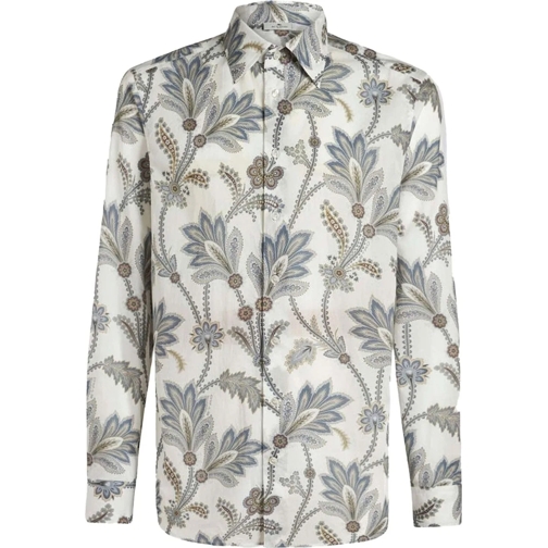 Etro T-Shirts Printed Cotton Shirt grün