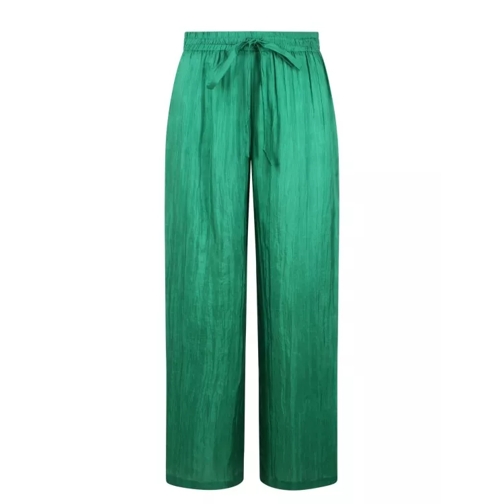 The Rose Ibiza Silk Trousers Green 