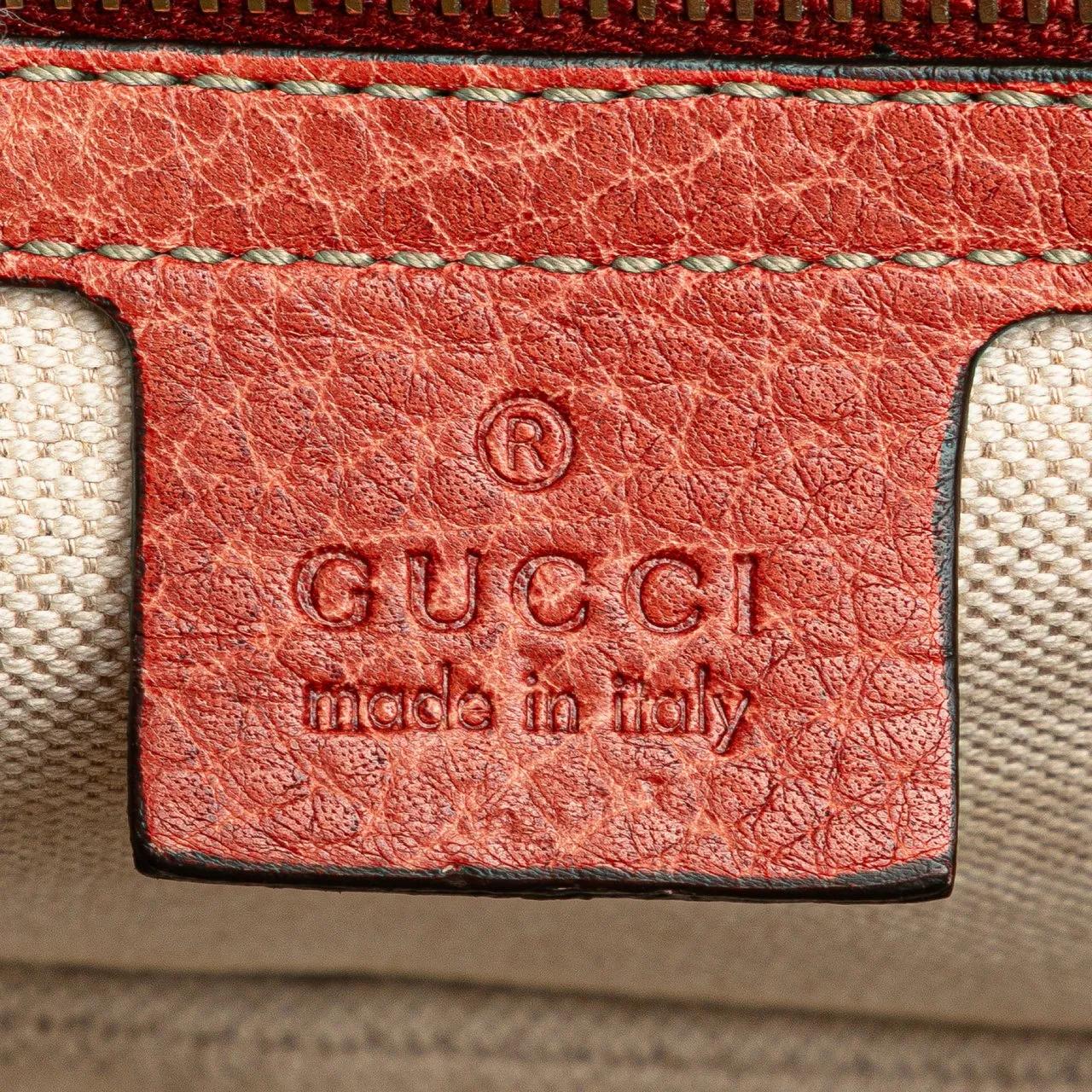 Thumbnail - Gucci Hobo Bags - Small Leather New Bamboo Satchel - Gr. unisize - in Rot - für Damen