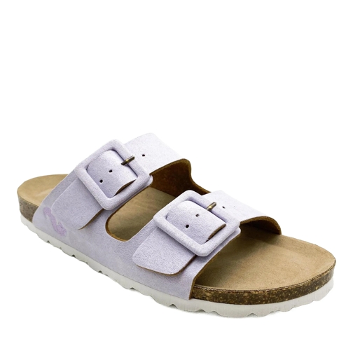 thies thies 1856 ® Eco Bio Covered Sandal vegan lavender mehrfarbig Tofflor för inomhusbruk