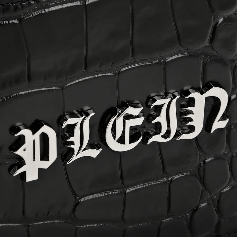 Philipp Plein Geldbörse Geldbörse Gothic Plein Crocco Print schwarz(Image 3)