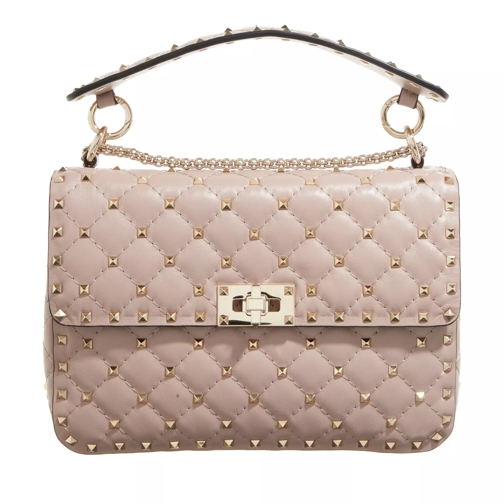 Valentino Garavani Medium Shoulder Bag Rockstud Spike Poudre Satchel