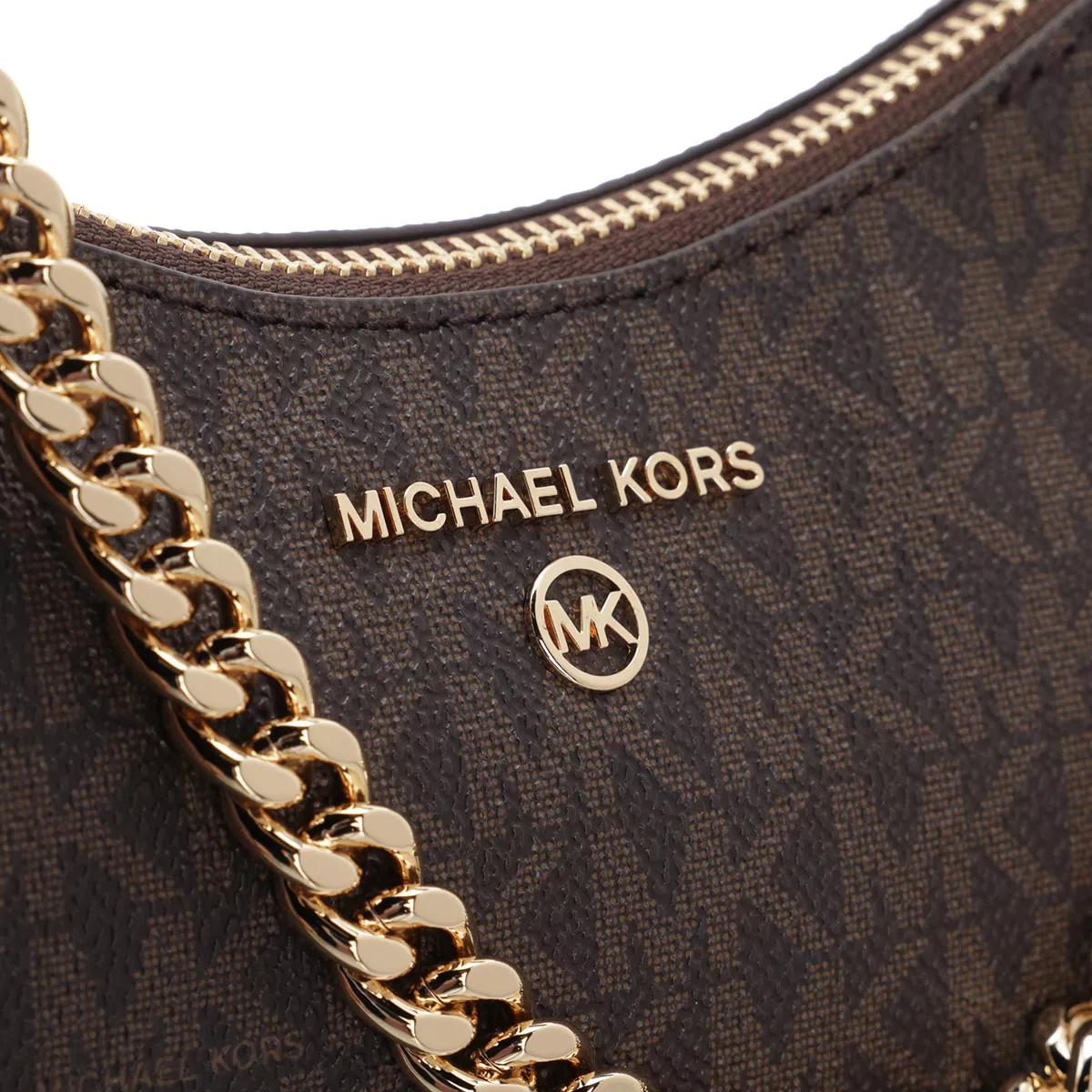 Michael Kors Jet Set Charm Small Chain Pouchette Brown Acorn, Pochette