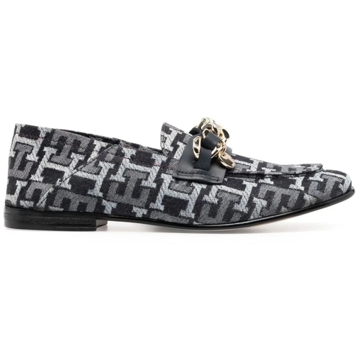 Tommy Hilfiger Low-Top Sneaker Chain Detail Monogram Denim Loafers mehrfarbig