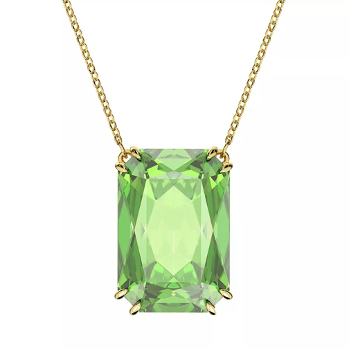 Swarovski Millenia Necklace Octagon cut Gold-tone plated Green Lange Halskette