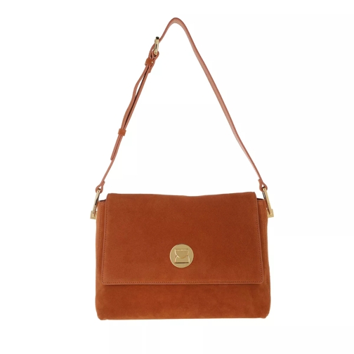 Coccinelle Liya Suede Handbag Leather Chestnut/Chestnut Crossbodytas
