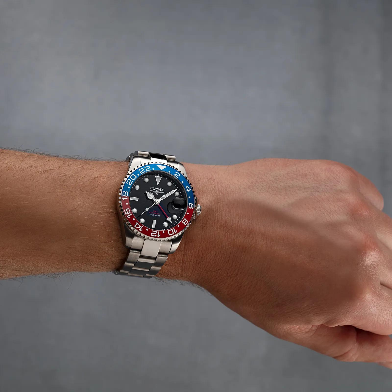 Thumbnail - Elysee Uhren - GMT  AUTOMATIC . - Gr. unisize - in Blau - für Damen