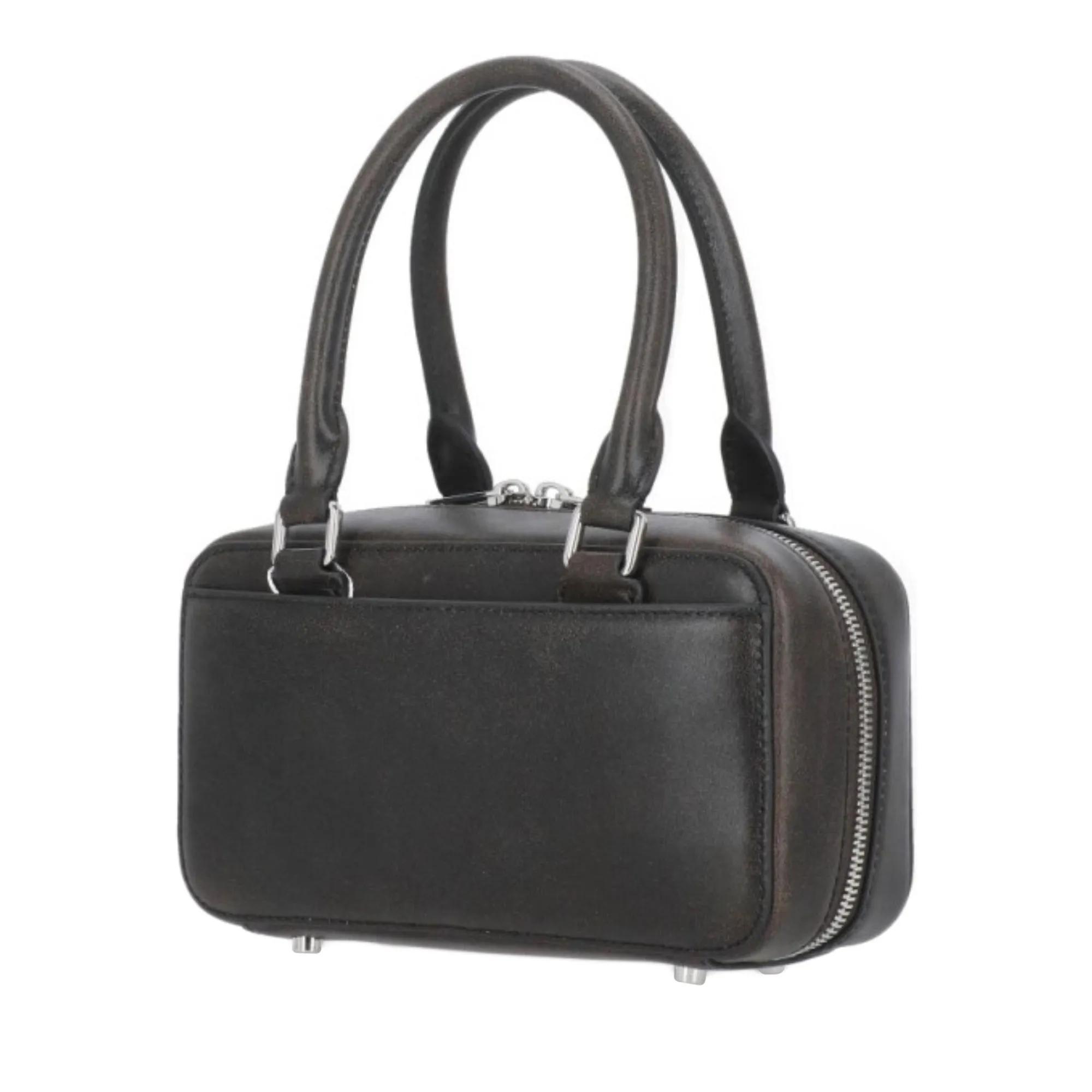 Self-portrait Crossbody bags Distressed Leather Handbag in zwart