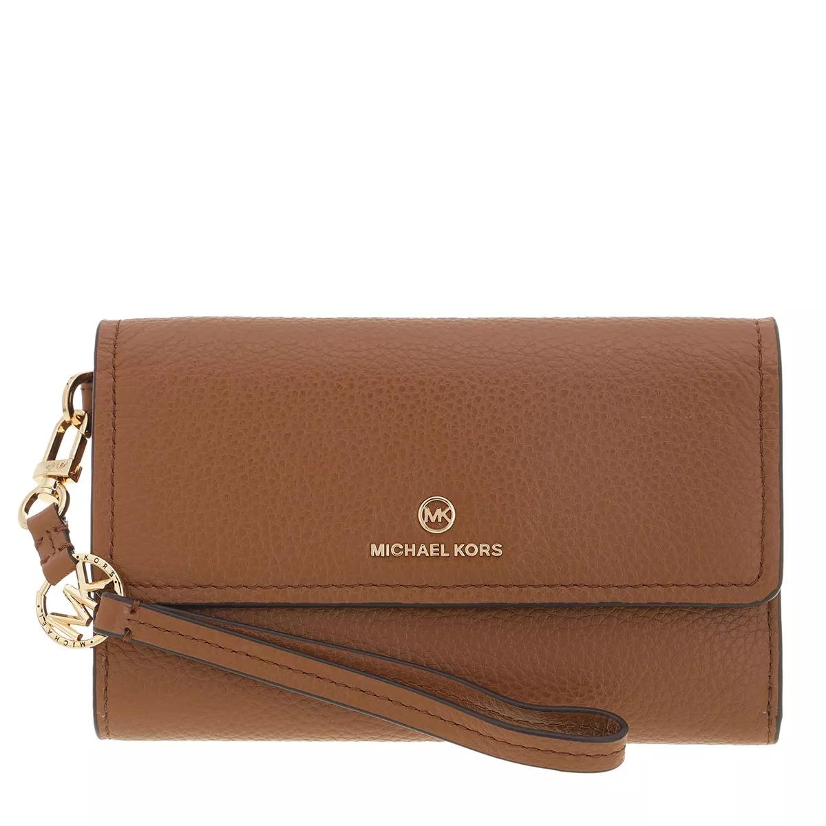 Michael kors large leather store smartphone wristlet