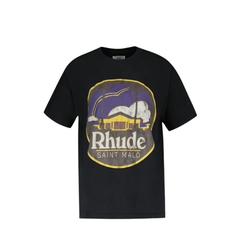 Rhude T-Shirts Saint Malo T-Shirt - Cotton - Black Black