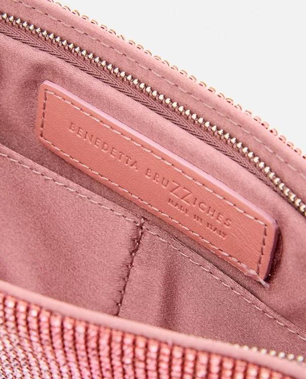 Benedetta Bruzziches Shoppers Your Best Friend Shoulder Bag in poeder roze
