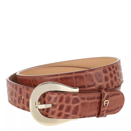 AIGNER Tara Belt 3 cm Cognac Leather Belt