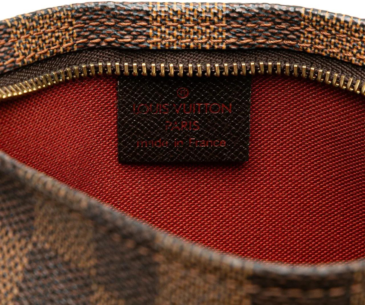 Thumbnail - Louis Vuitton Crossbody Bags - 2000 Damier Ebene Trousse Pochette - Gr. unisize - in Braun - für Damen