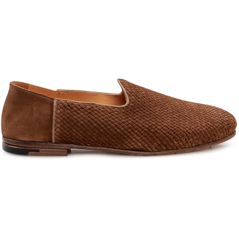Premiata Mocassin Mocassino Intrecciato in Pelle braun