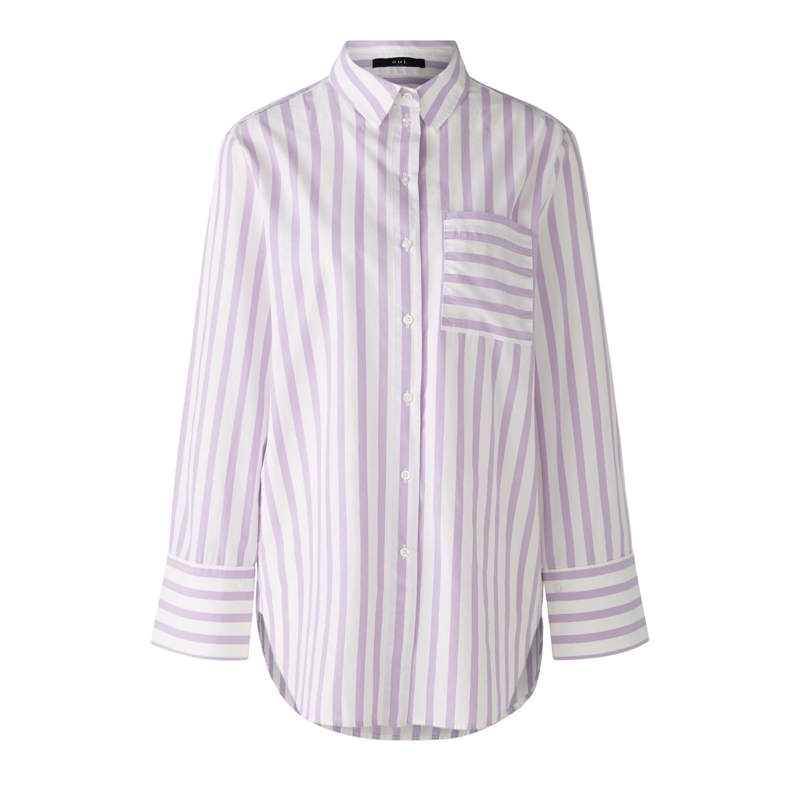 Oui Bluse Hemdbluse violett