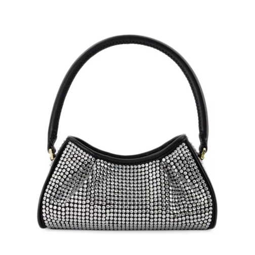 Elleme Small Dimple Handbag  - Silver/Black - Strass Black Crossbodytas