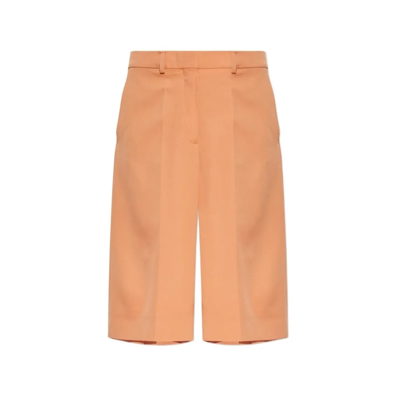 Stella McCartney Casual Shorts Tailored Orange Trousers With High Waist Orange