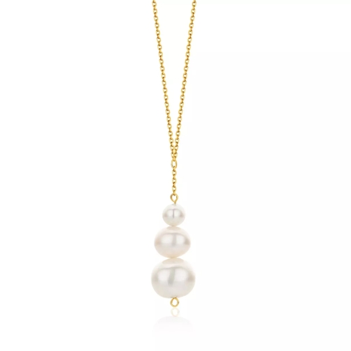 DIAMADA 14KT (585) Pearl Necklace Yellow Gold Mittellange Halskette