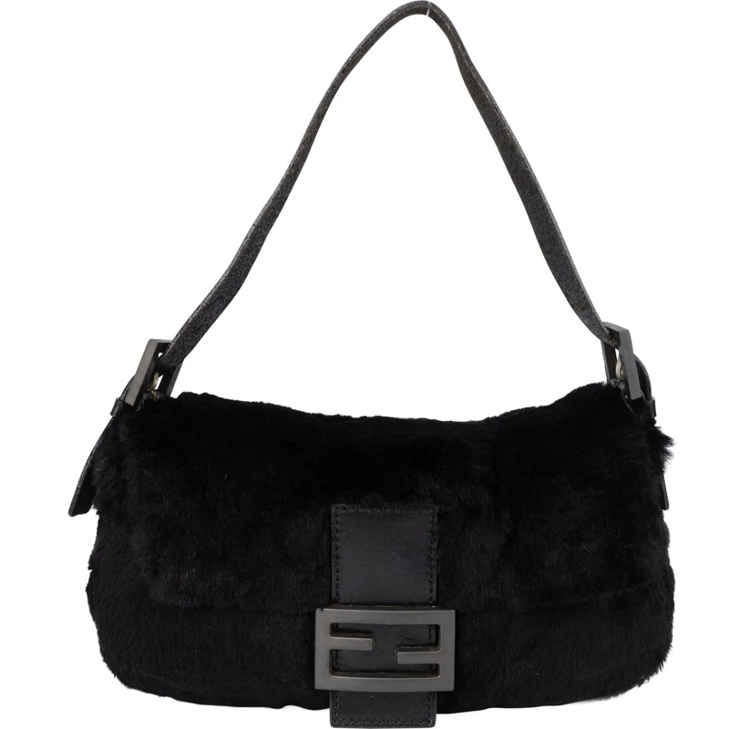Fendi Schultertasche Fendi Limited Fur Baguette Handbag mehrfarbig