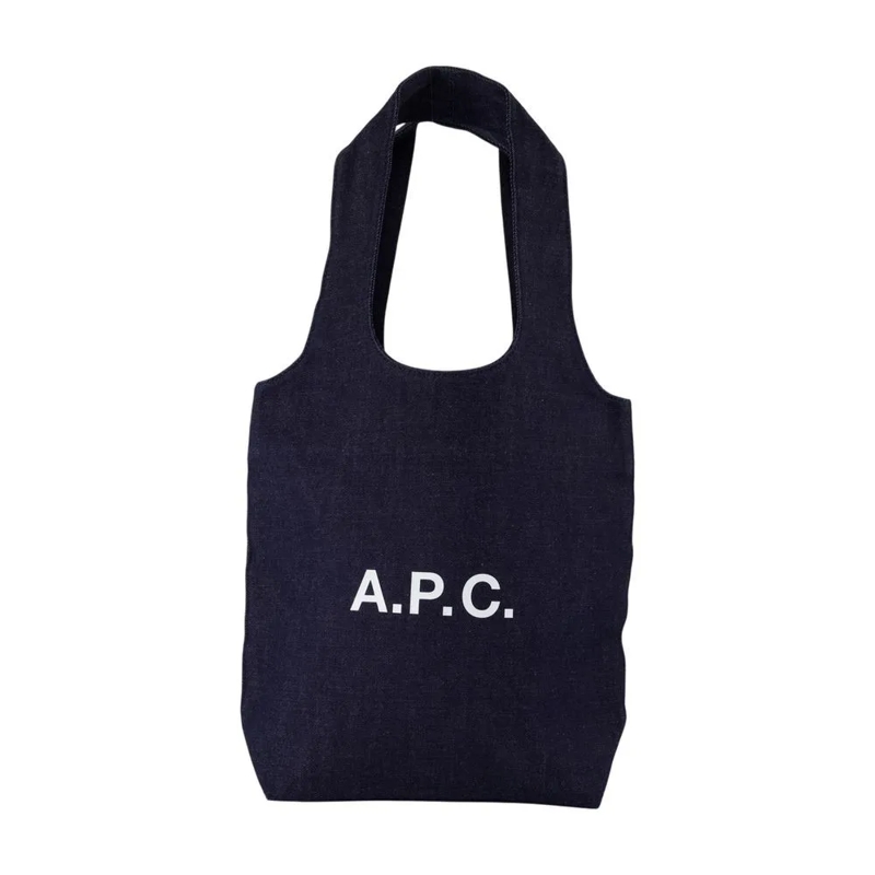 A.P.C. Fourre-tout Ninon Small Shopper Bag - Cotton - Blue Blue