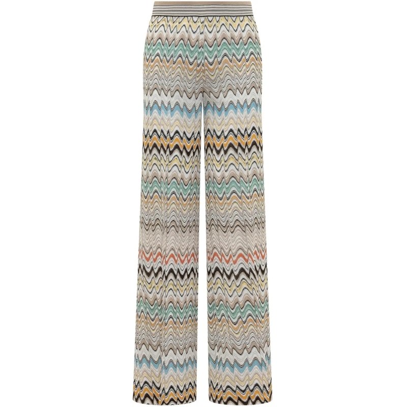 Missoni Jogginghose Pantaloni con Motivo Chevron mehrfarbig