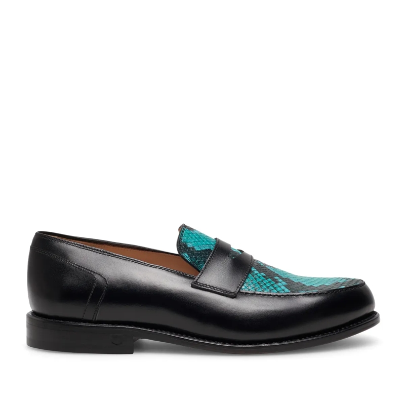 Henry Stevens Monkstraps Loafer Haywood PL schwarz