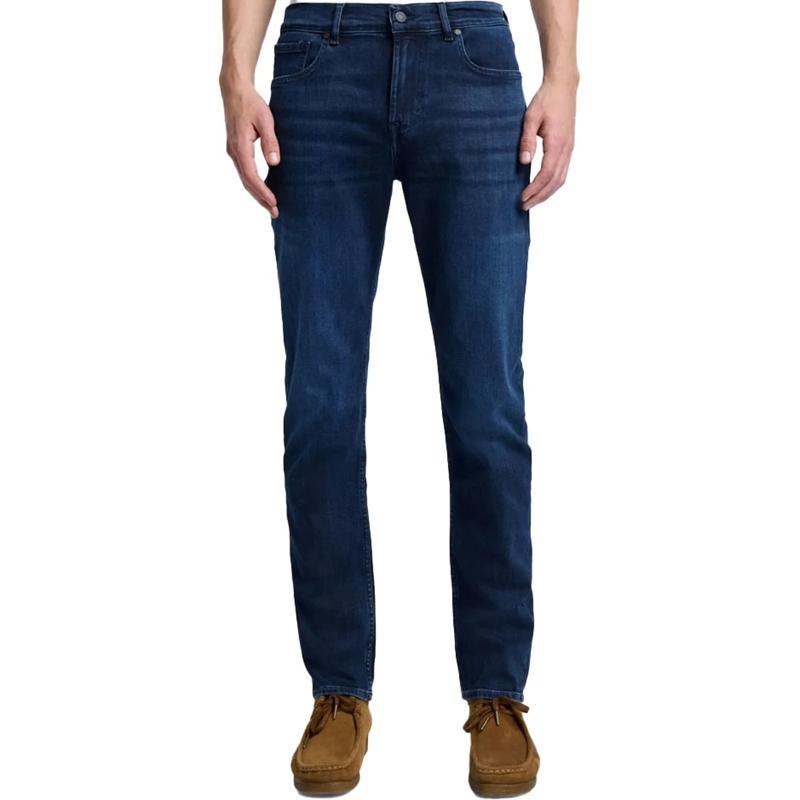 Seven for all Mankind Slim-Fit-Jeans Slimmy Luxe Performance Dark Blue blau