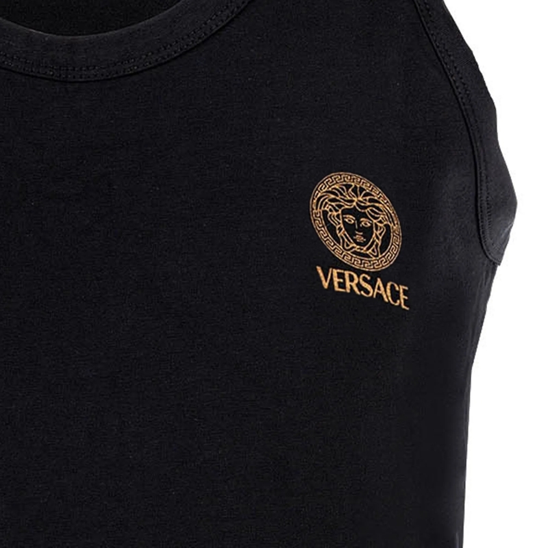 Versace  T-SHIRT LONG SLEEVES ROUND NECK JERSEY TOPEKA BI-S schwarz(Image 3)