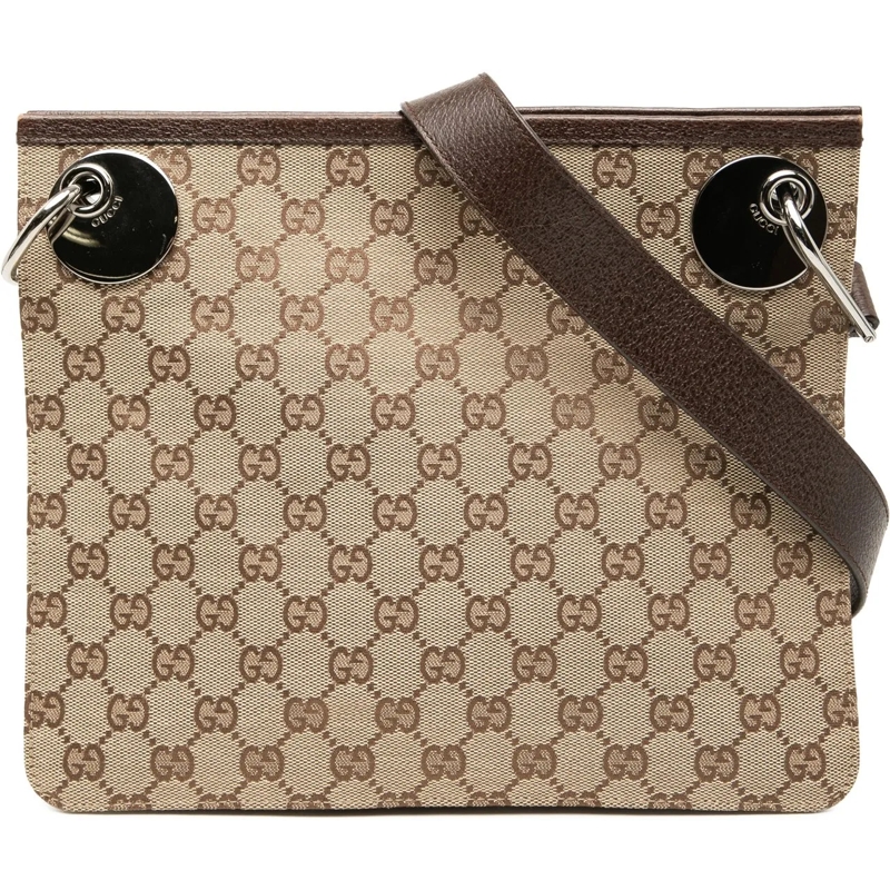 Gucci Schultertasche GG Canvas Eclipse Crossbody braun