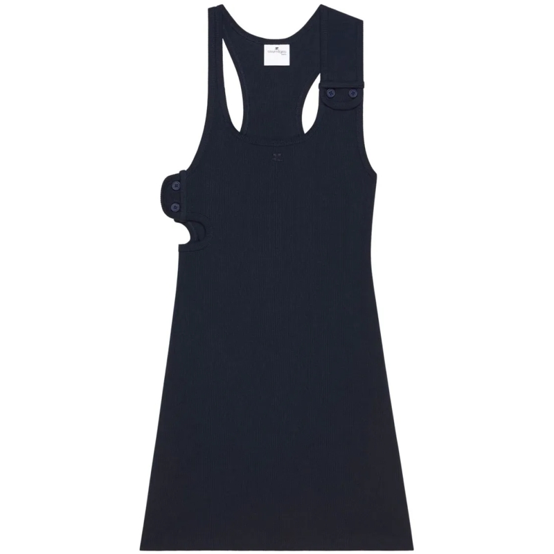 Courrèges Minikleid Fitted Blue Dress Blue