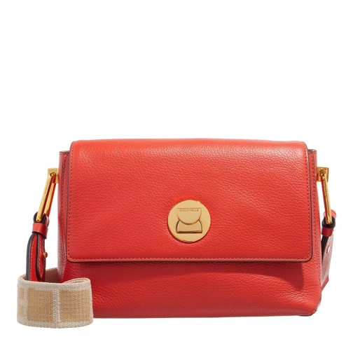 Coccinelle Liya Signature Tangerine Crossbody Bag