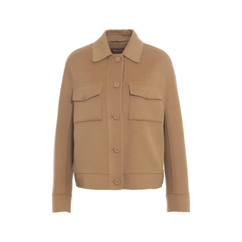 Max Mara Veste de transition Wool Jacket 'Fiero' Neutrals