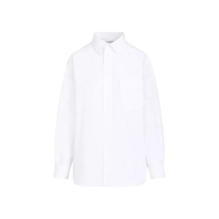 Bottega Veneta - White Cotton Shirt - Größe 38 - weiß