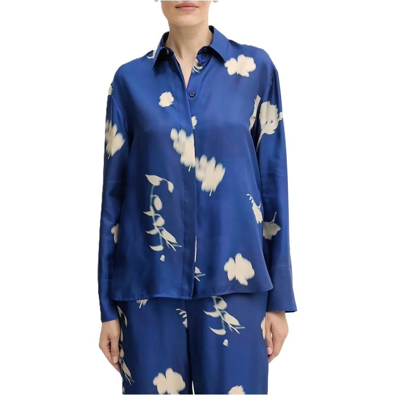 Max Mara Bluse Shirts Blue blau