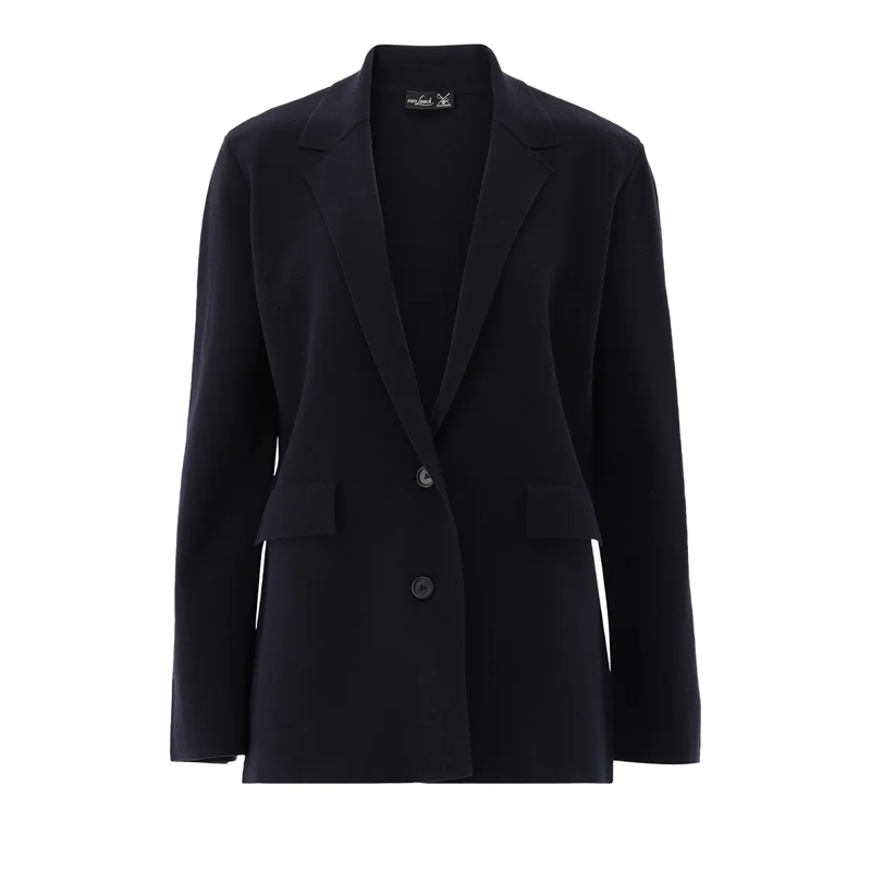 VAN LAACK Strickjacke Jacke Uni blau