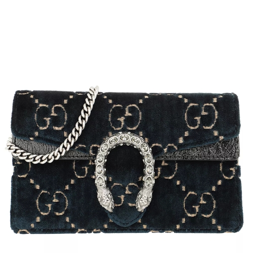 Gucci Dionysus GG Super Mini Bag Velvet Blue Crossbody Bag